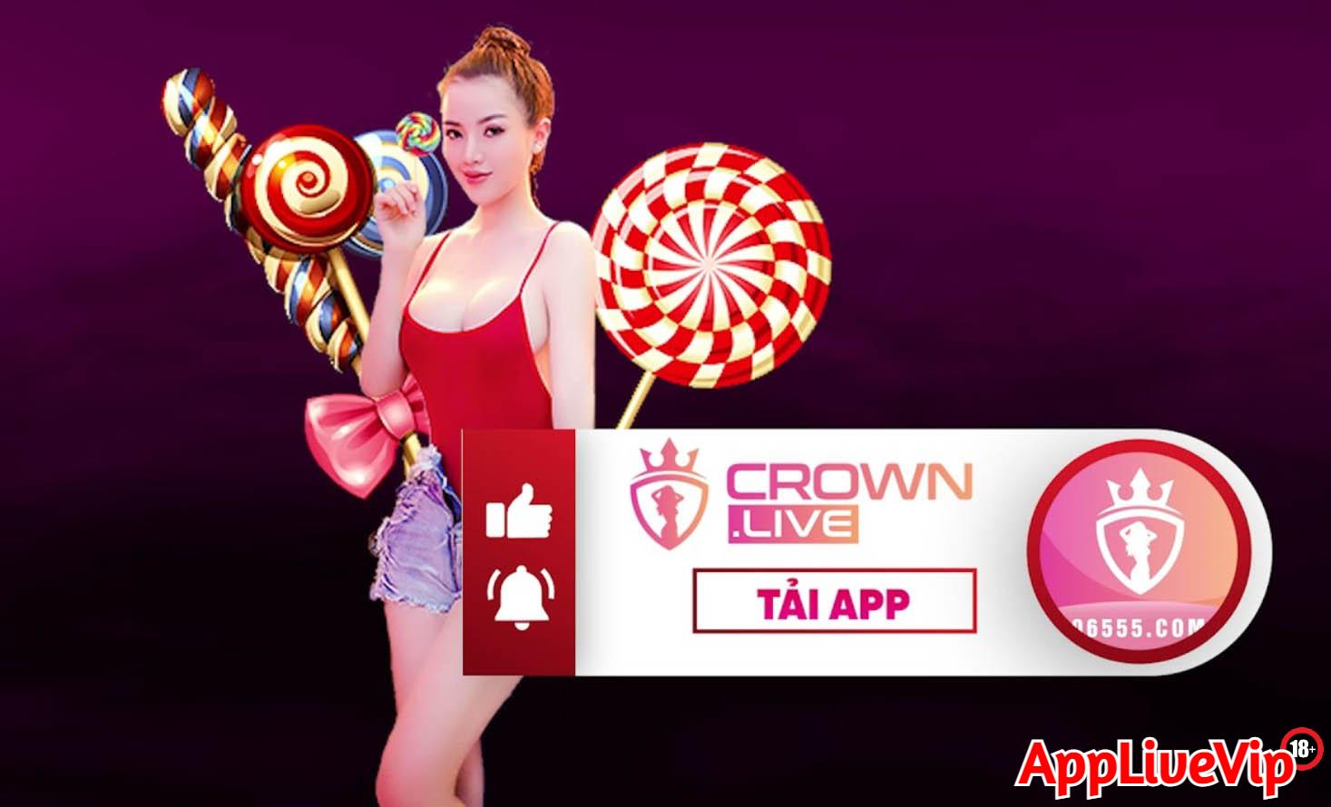 App CrownLive show hàng